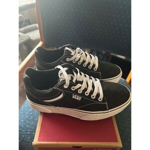 Vans Seldan Platform St Black Canvas Low Top Sneakers Womens 10 VN0A5LFBBLK